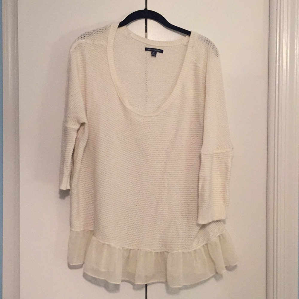 American Eagle White Sweater